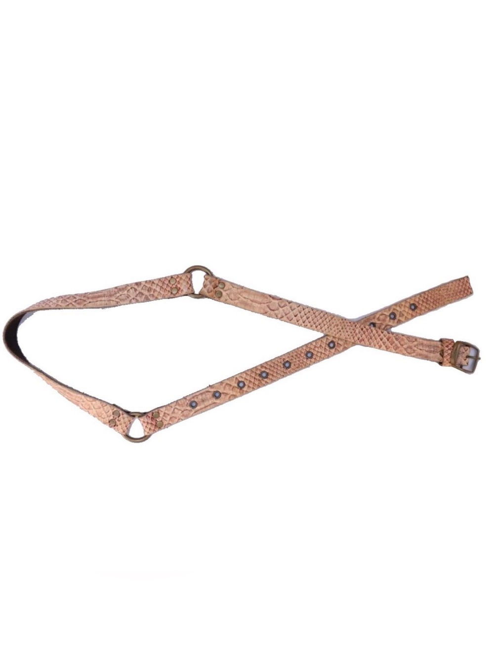 Vintage Snake Skin Leather Belt